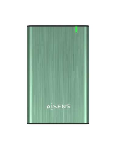 AISENS Caja Externa 2.5" ASE-2525SGN 9.5 mm SATA A USB 3.0 USB 3.1 Gen1, Verde Primavera