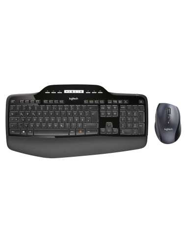 Logitech Wireless Desktop MK710 teclado Ratón incluido RF inalámbrico QWERTZ Suizo Negro