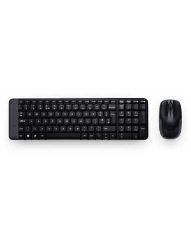 Logitech Wireless Combo MK220 teclado Ratón incluido USB Portugués Negro