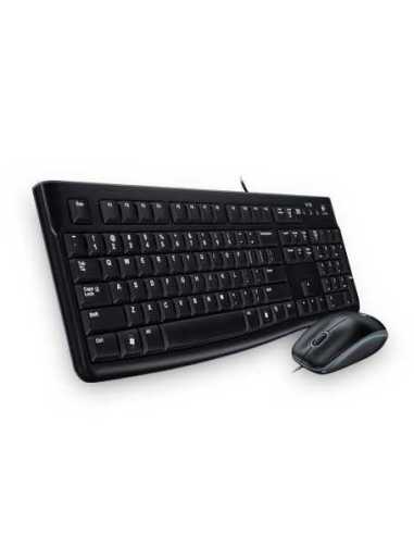 Logitech Desktop MK120 teclado Ratón incluido USB Ruso Negro