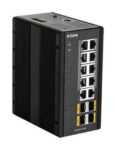 D-Link DIS‑300G‑14PSW Gestionado L2 Gigabit Ethernet (10 100 1000) Energía sobre Ethernet (PoE) Negro