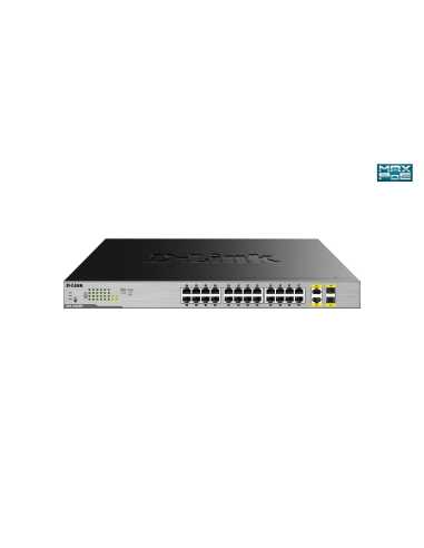 D-Link DGS-1026MP switch No administrado Gigabit Ethernet (10 100 1000) Energía sobre Ethernet (PoE) Negro, Gris