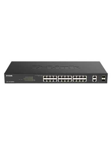D-Link DGS-1100-26MPV2 switch Gestionado L2 Gigabit Ethernet (10 100 1000) Energía sobre Ethernet (PoE) Negro