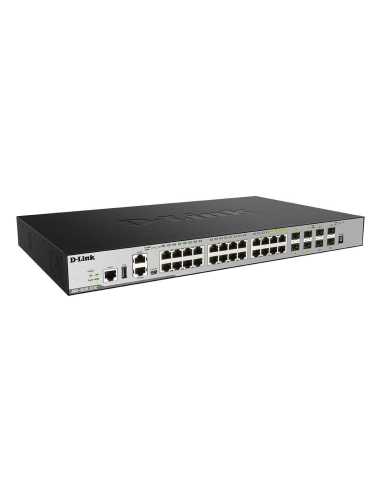 D-Link DGS-3630-28TC Gestionado L3 Gigabit Ethernet (10 100 1000) 1U Negro