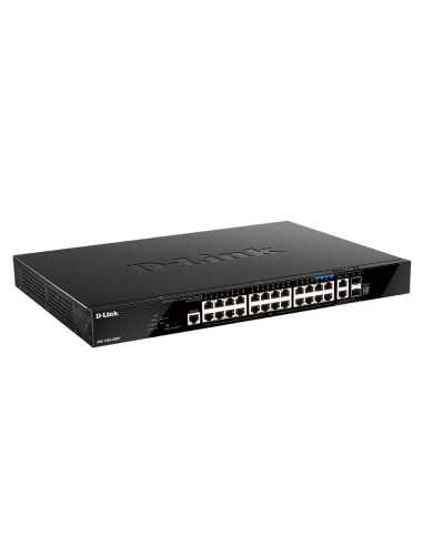 D-Link DGS-1520-28MP switch Gestionado L3 Gigabit Ethernet (10 100 1000) Energía sobre Ethernet (PoE) 1U Negro