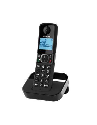 Alcatel F860 Teléfono DECT analógico Identificador de llamadas Negro