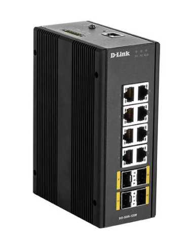 D-Link DIS‑300G‑12SW Gestionado L2 Gigabit Ethernet (10 100 1000) Negro