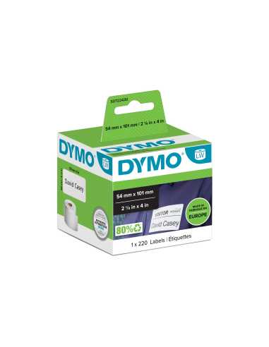 DYMO LW - Etiquetas para tarjetas de identifi cación envíos - 54 x 101 mm - S0722430