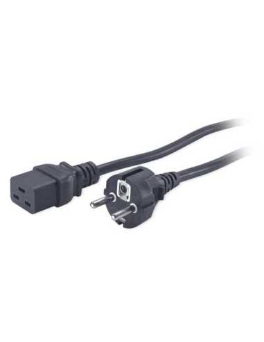 APC AP9875 cable de transmisión Negro 2,5 m C19 acoplador CEE7 7