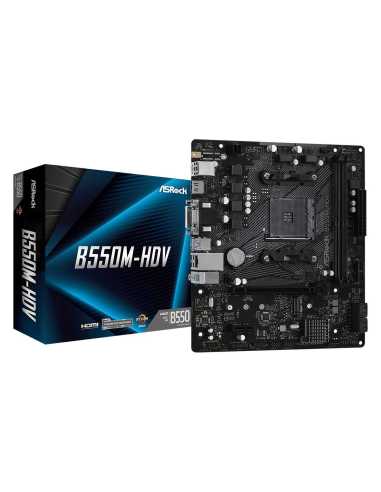 Asrock B550M-HDV AMD B550 Zócalo AM4 micro ATX