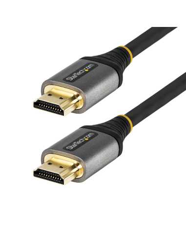 StarTech.com Cable de 3m HDMI 2.0 Certificado Premium - Cable HDMI con Ethernet de Alta Velocidad Ultra HD 4K 60Hz - HDR10, ARC
