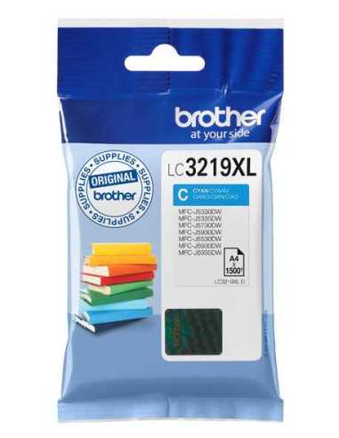 Brother LC-3219XLC cartucho de tinta 1 pieza(s) Original Alto rendimiento (XL) Cian