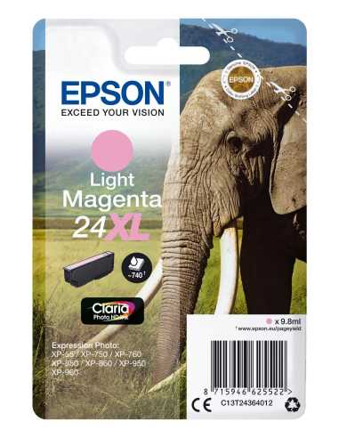 Epson Elephant Cartucho 24XL magenta claro (etiqueta RF)