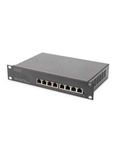 Digitus Conmutador Gigabit Ethernet 8 puertos, 10 pulgadas, L2+ Managed