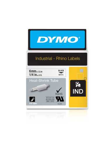 DYMO Etiquetas para tubos termorretráctiles IND