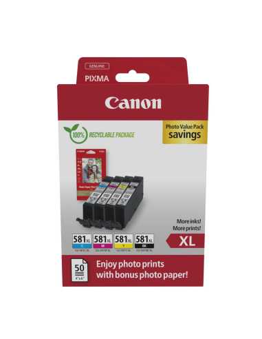 Canon 2052C006 cartucho de tinta 4 pieza(s) Original Alto rendimiento (XL) Negro, Cian, Magenta, Amarillo