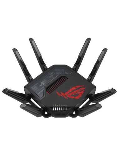 ASUS ROG Rapture GT-BE98 router inalámbrico 10 Gigabit Ethernet Quad-band (2.4 GHz 5 GHz-1 5 GHz-2 6 GHz) Negro