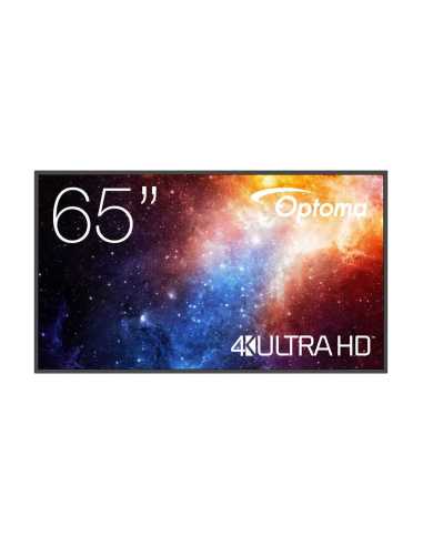 Optoma N3651K Pantalla plana para señalización digital 165,1 cm (65") LED Wifi 450 cd m² 4K Ultra HD Negro Android 11 24 7