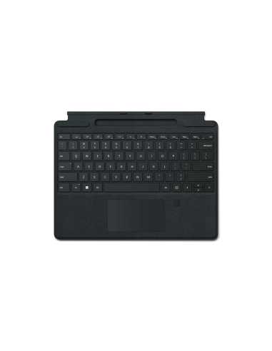 Microsoft Surface Pro Signature Keyboard with Fingerprint Reader Negro Microsoft Cover port QWERTY Inglés