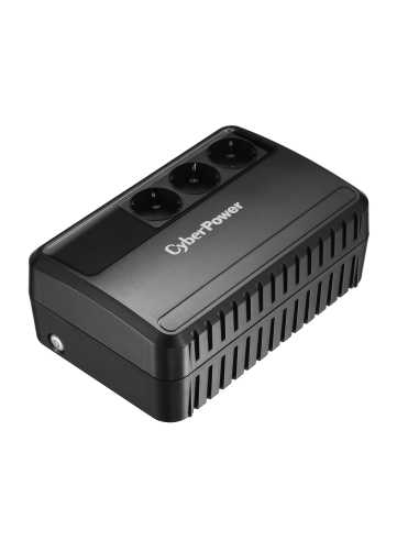 CyberPower BU650E sistema de alimentación ininterrumpida (UPS) Línea interactiva 0,65 kVA 360 W 3 salidas AC