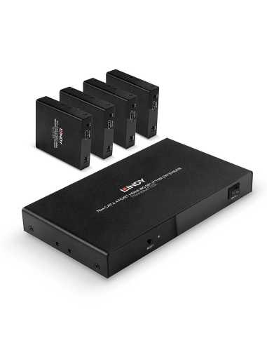 Lindy 38262 extensor audio video Transmisor y receptor de señales AV Negro