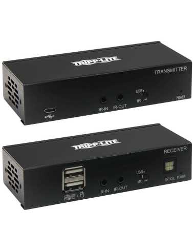 Tripp Lite B127A-1A1-BDBH extensor audio video Transmisor y receptor de señales AV Negro