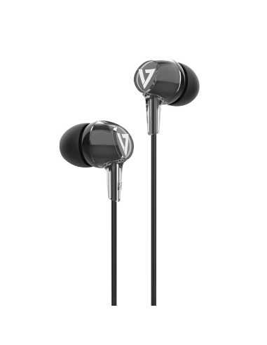V7 HA220 auricular y casco Auriculares Alámbrico Dentro de oído Llamadas Música Deporte Uso diario Negro