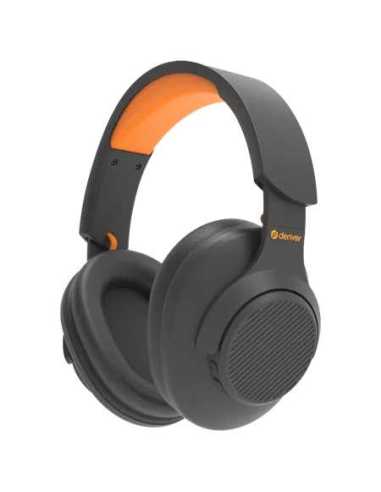Denver BTH-270 auricular y casco Auriculares Inalámbrico y alámbrico Diadema Llamadas Música USB Tipo C Bluetooth Negro, Naranja