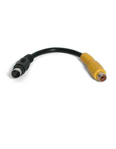 StarTech.com 6 inch S-Video to Composite Video Adapter cable S-vídeo 0,15 m Negro