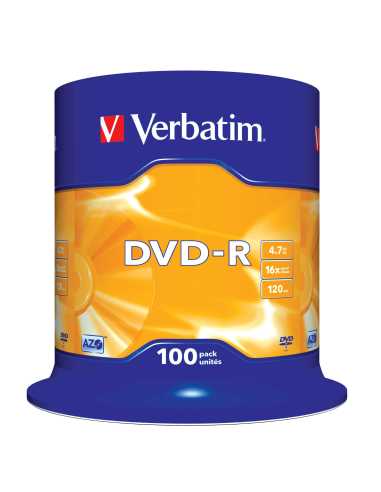Verbatim DVD-R Matt Silver 4,7 GB 100 pieza(s)