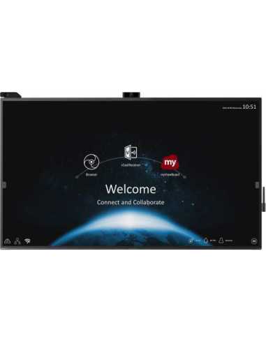 Viewsonic IFP8670 pizarra blanca interactiva 2,18 m (86") 3840 x 2160 Pixeles Pantalla táctil Negro HDMI