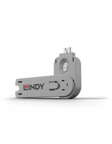 Lindy 40624 bloqueador de puerto Llave de bloqueador de puerto USB tipo A Blanco Acrilonitrilo butadieno estireno (ABS) 1