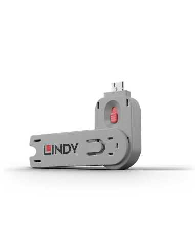 Lindy 40620 bloqueador de puerto Llave de bloqueador de puerto USB tipo A Rosa Acrilonitrilo butadieno estireno (ABS) 1 pieza(s)