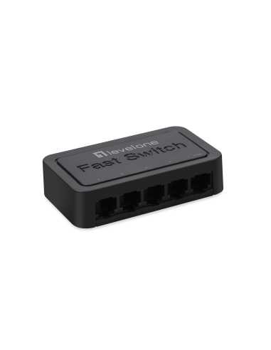 LevelOne FEU-0512 switch No administrado Fast Ethernet (10 100) Negro