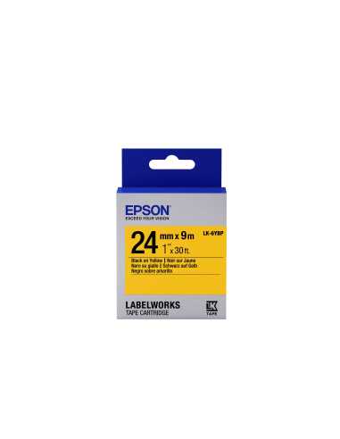 Epson Cinta color pastel - LK-6YBP negro amarillo pastel 24 9