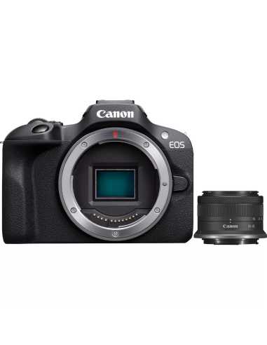 Canon EOS R100 + RF-S 18-45mm F4.5-6.3 IS STM Kit MILC 24,1 MP CMOS 6000 x 4000 Pixeles Negro
