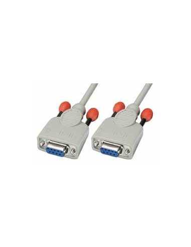 Lindy 3m Null modem cable cable de serie Blanco