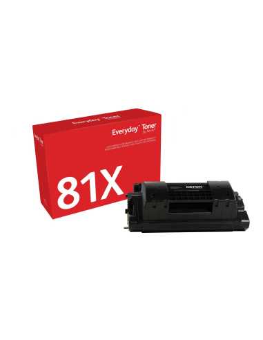Everyday El tóner ™ Negro de Xerox es compatible con HP 81X (CF281X CRG-039H), Capacidad estándar