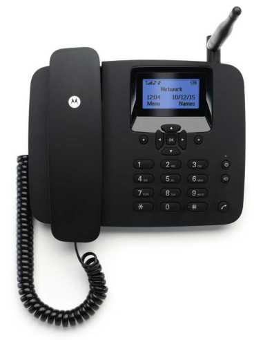 Motorola FW200L Teléfono DECT Identificador de llamadas Negro