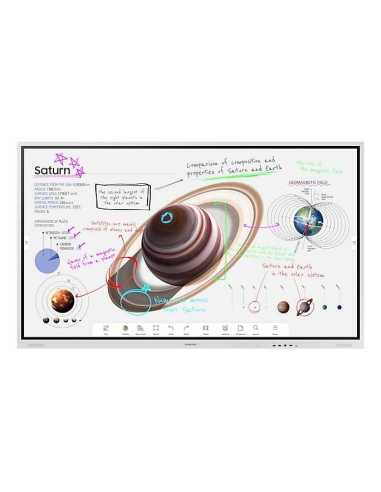 Samsung WM85B Panel plano interactivo 2,16 m (85") LCD Wifi 350 cd m² 4K Ultra HD Gris claro Pantalla táctil