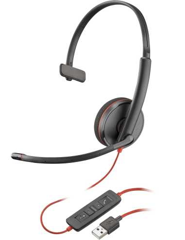 POLY Auriculares Blackwire C3210 USB-A negros (paquete)