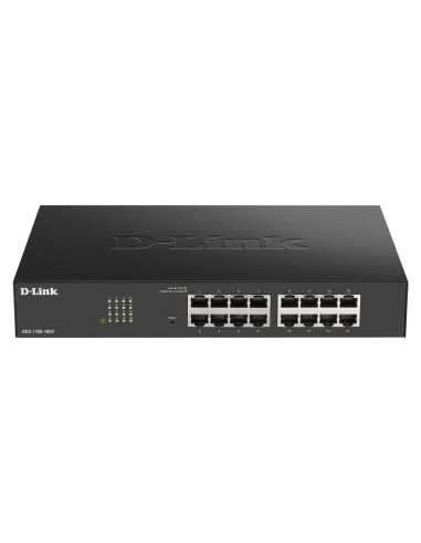 D-Link DGS-1100-16V2 Gestionado L2 Gigabit Ethernet (10 100 1000) Negro