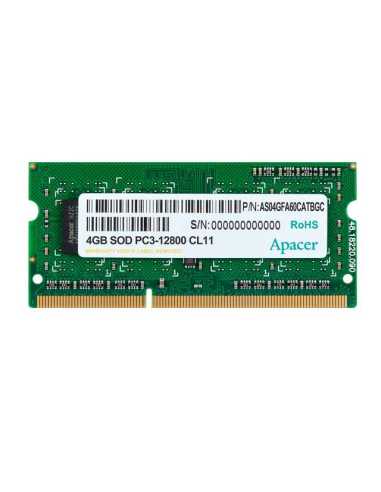 Apacer DV.04G2K.KAM módulo de memoria 4 GB 1 x 4 GB DDR3 1600 MHz