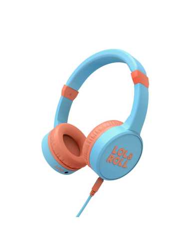 Energy Sistem Lol&Roll Pop Auriculares Alámbrico De mano Música Azul, Naranja