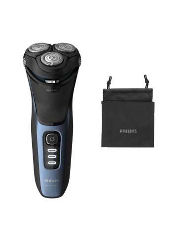 Philips 3000 series S3232 52 afeitadora Máquina de afeitar de rotación Recortadora Negro, Azul