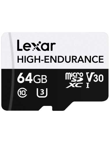 Lexar High-Endurance 64 GB MicroSDXC UHS-I Clase 10