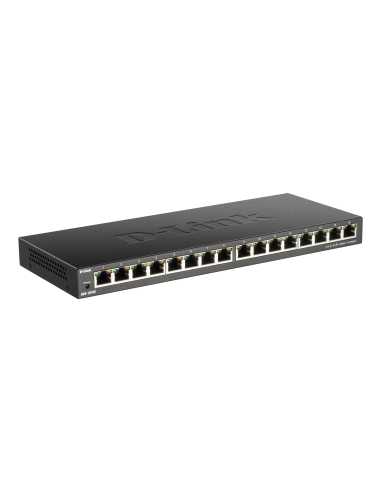 D-Link DGS-1016S No administrado Gigabit Ethernet (10 100 1000) Negro