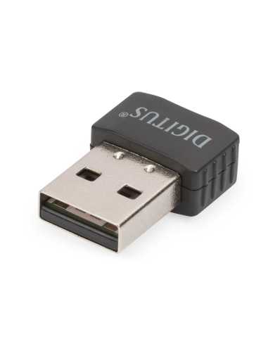 Digitus Adaptador mini USB inalámbrico 600AC