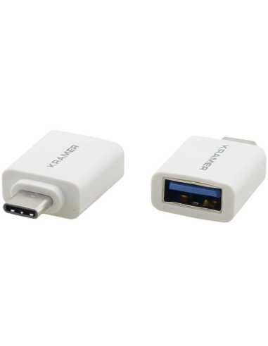 Kramer Electronics AD-USB31 CAE cambiador de género para cable USB C USB A Blanco