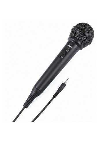 Hama | Micrófono dinámico DM20, micrófono de mano, con conector jack de 3,5 mm y de 6,35 mm, con adaptador para conectarlo a un